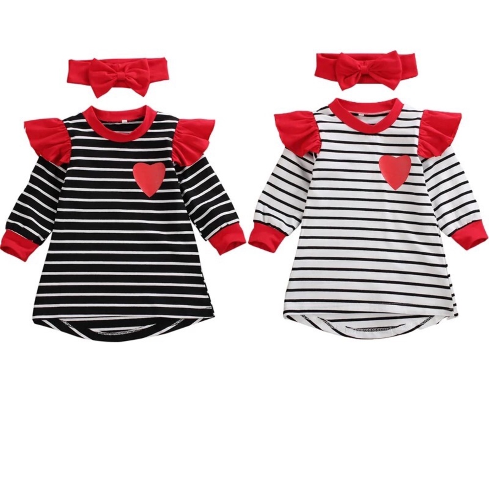 Avery Heart Stripe Dress